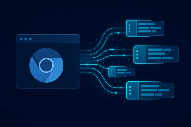 Structured browser data packets representing Client Hints headers