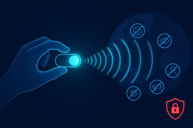 Privacy opt-out toggle sending Global Privacy Control signal